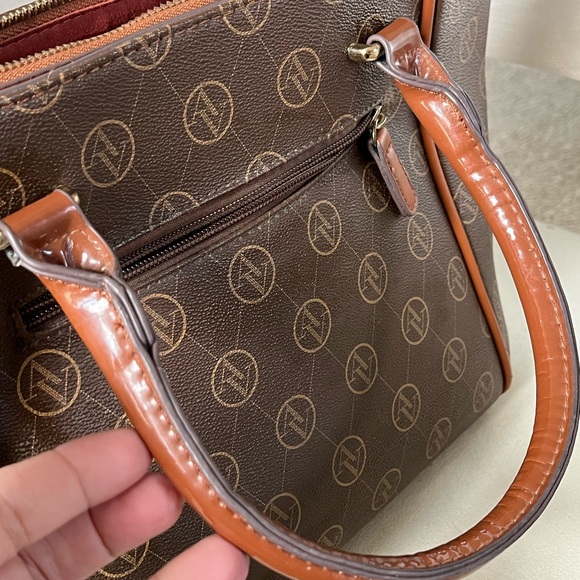 Adrienne Vittadini Brown Tote Handbag - Picture 16 of 16